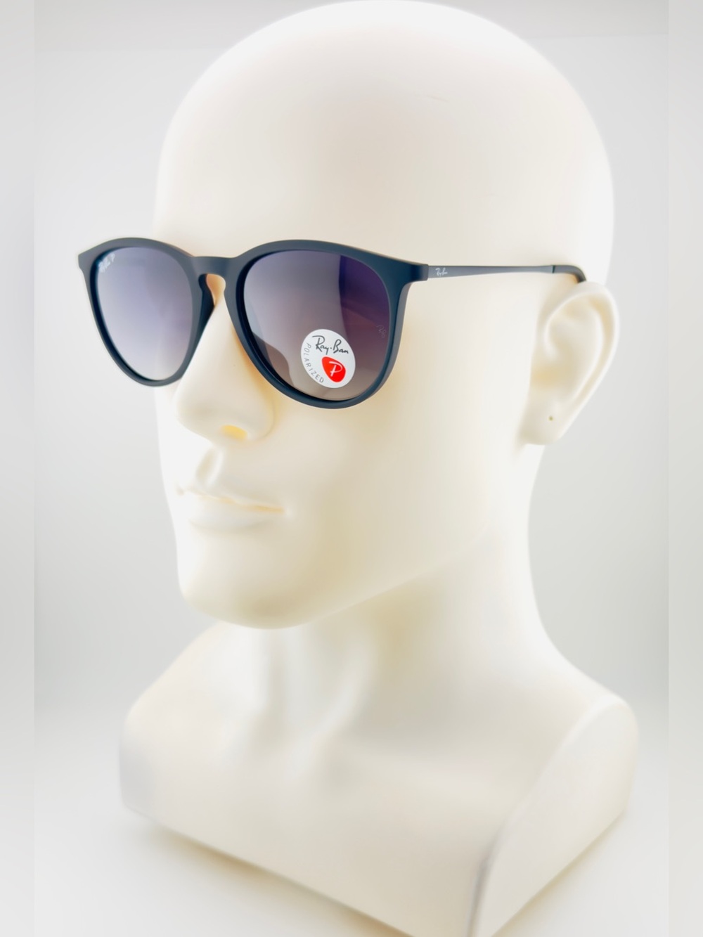 Ray-Ban Erika Women Sunglasses RB4171 Matte black Frame Gradient Gray Lenses - Picture 3 of 14